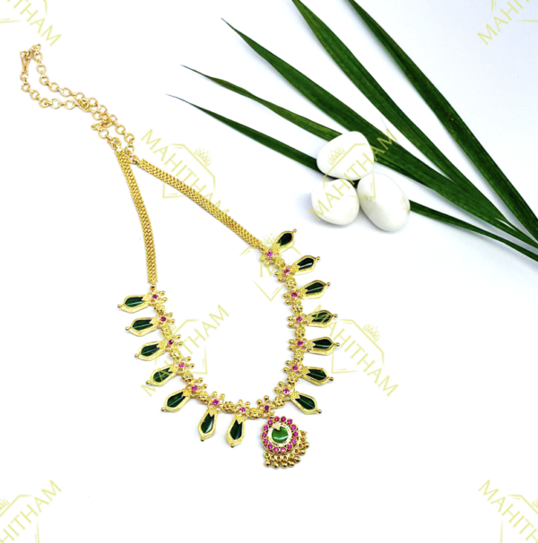 Traditional Nagapadam Green necklace