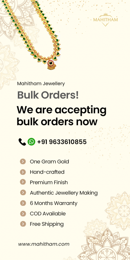 Mahitham Jewellery Bulk Orders